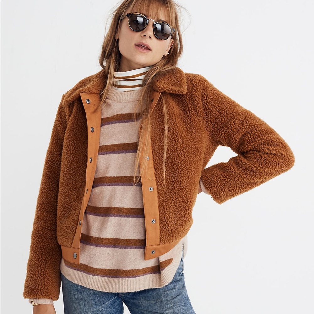 NWOT MADEWELL Sherpa Portland Jacket